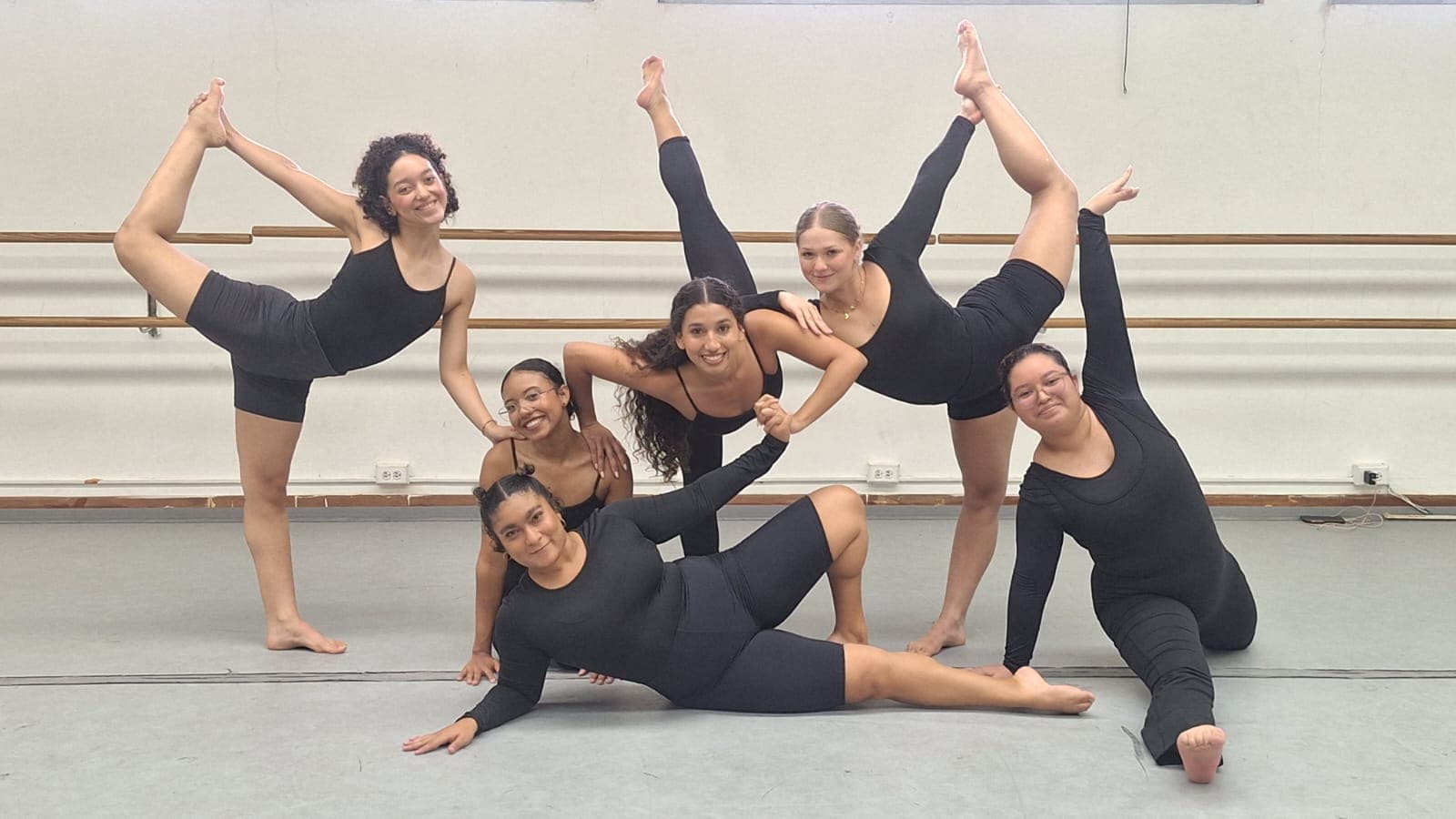 Artista de videodanza en estudio